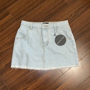 COPY - White Fox Denim Skirt